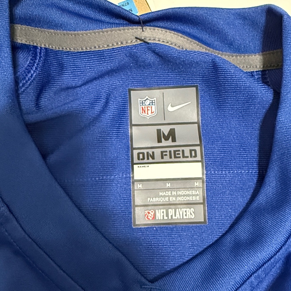 Nike Men's Royal Blue and White Jersey - Picture 10 of 11